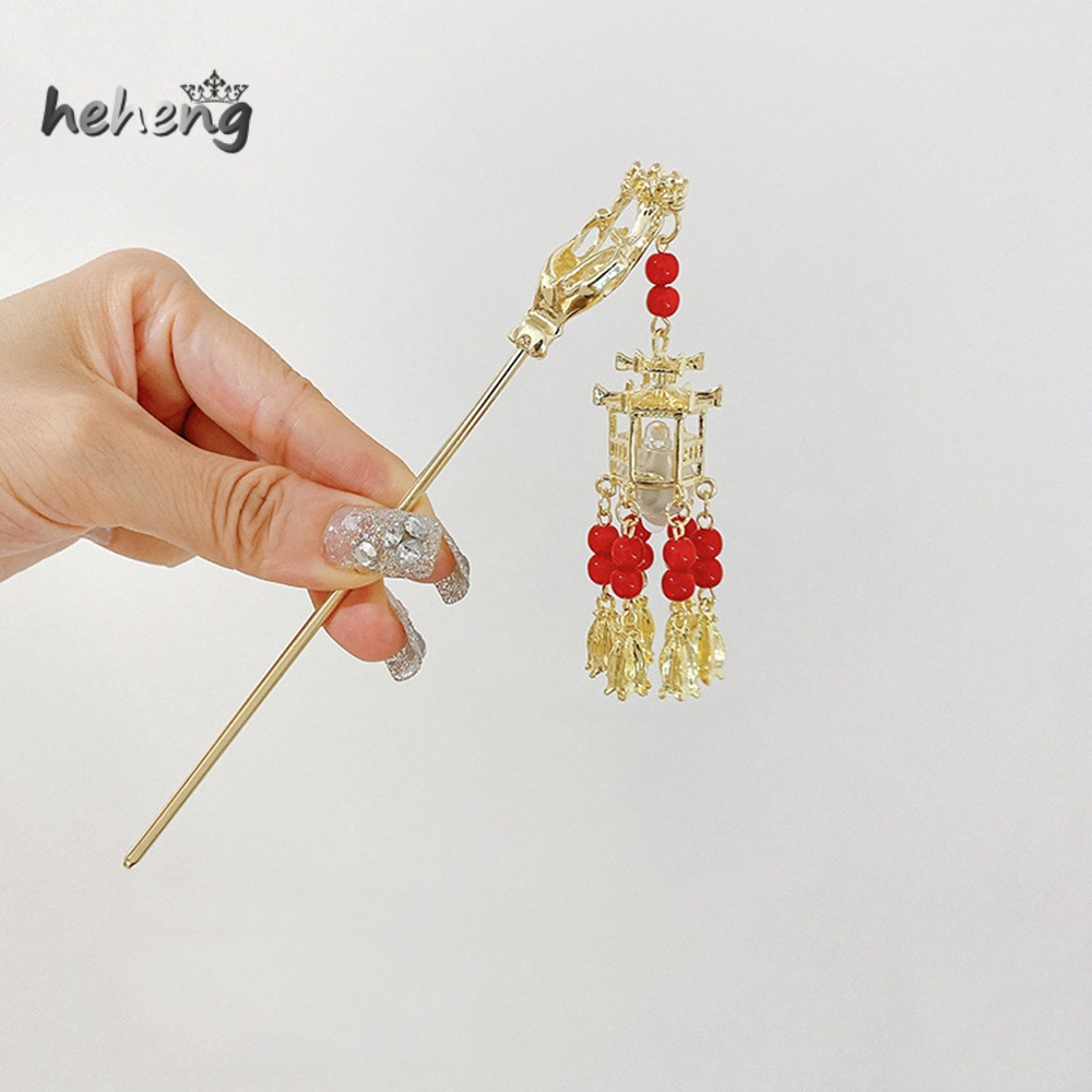 Kẹp Tóc Kim Loại Chống Trượt Phát Sáng Phong Cách Trung Hoa