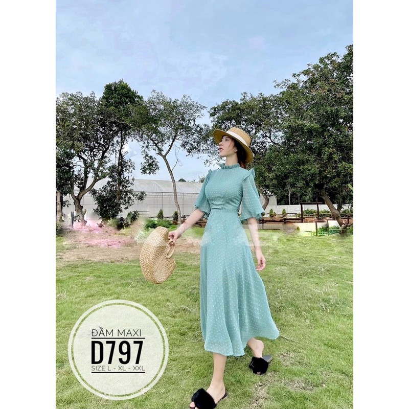 Bigsize Đầm maxi D797