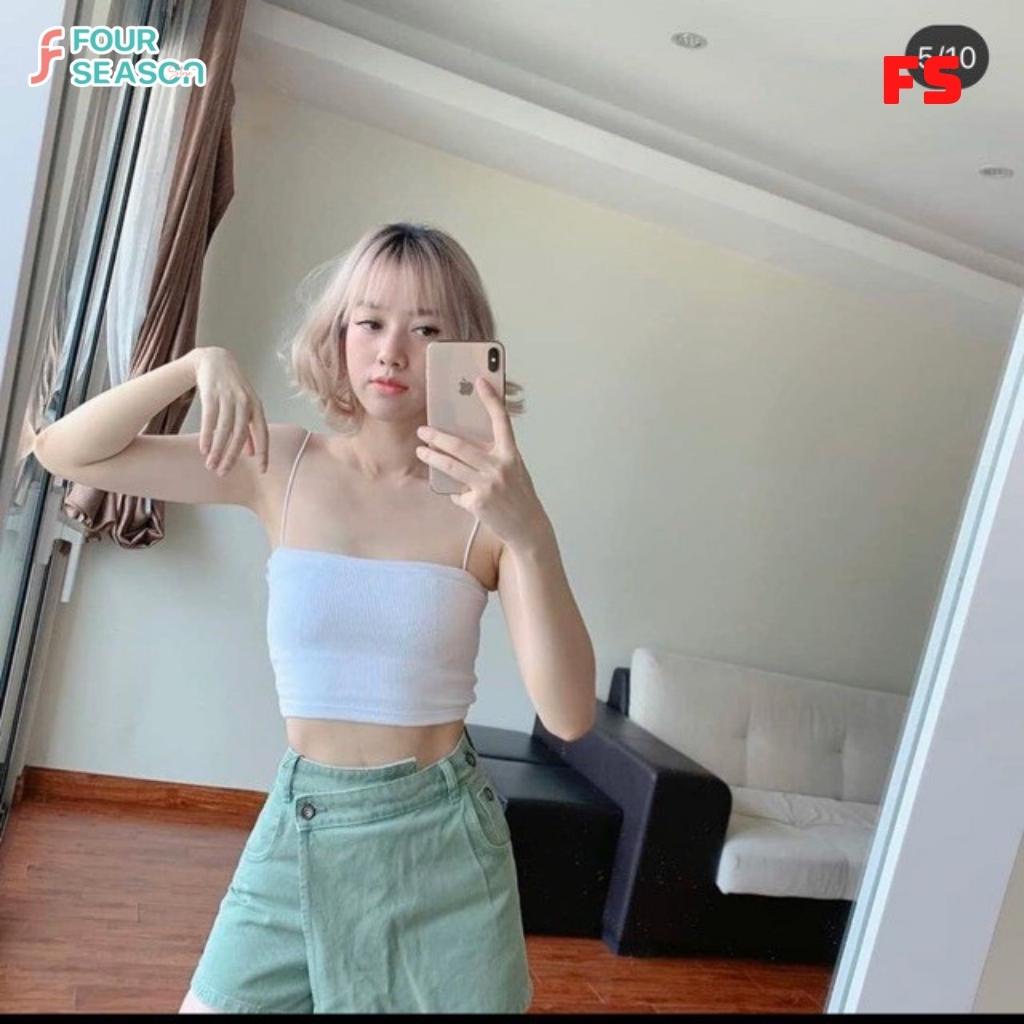 Áo croptop nữ hai dây sợi bún kiểu sexy ôm body ACT03 4S siêu đẹp hottrend