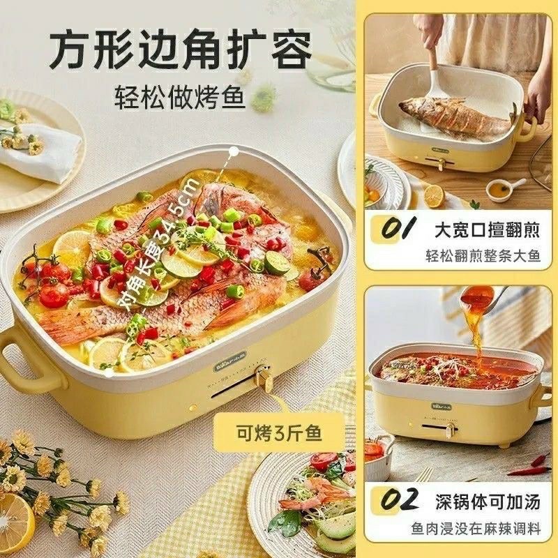 Nồi lẩu điện đa năng Bear C50T1 dung tích 5L chống dính cao cấp