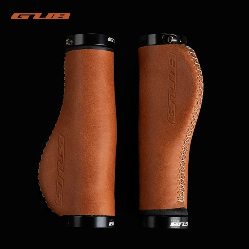 Tay Nắm Da Bò GUB G-611 Chất Lượng Da Cao Cấp Tay Cầm Công Thái Học Dành Cho Xe MTB