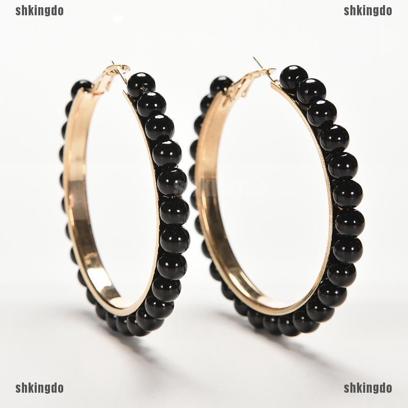 Khuyên Tai Mạ Vàng Đính Ngọc Trai Nhân Tạo Thời Trang