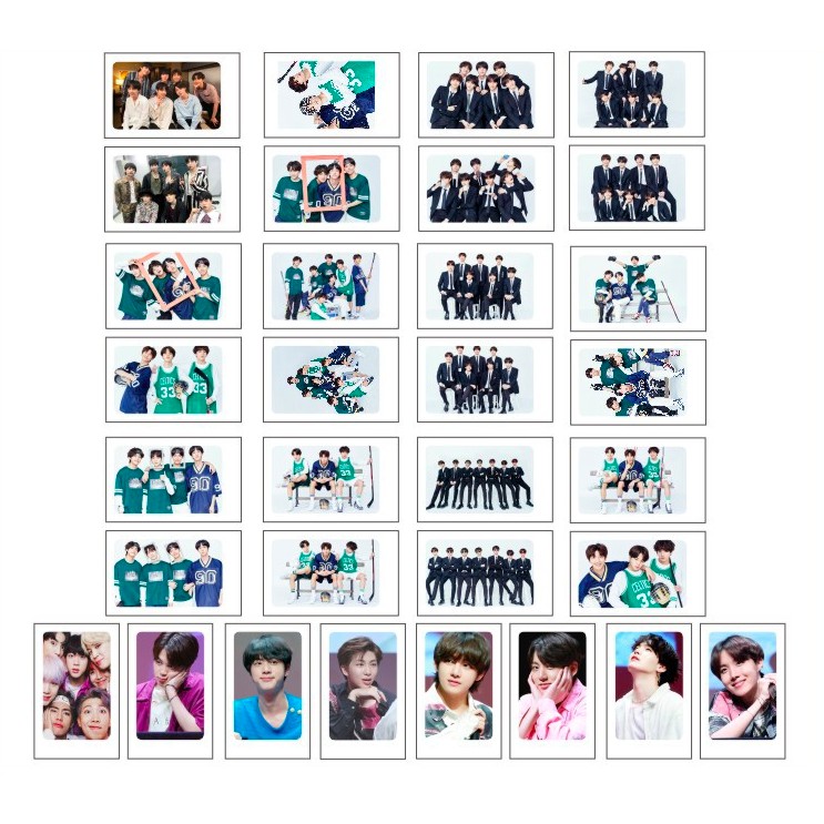 SET LOMO CARD BTS + DÂY THỪNG + KẸP GỖ