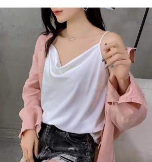 Áo hai phi lụa 2 dây hót trơn ( bảng màu phía sau)