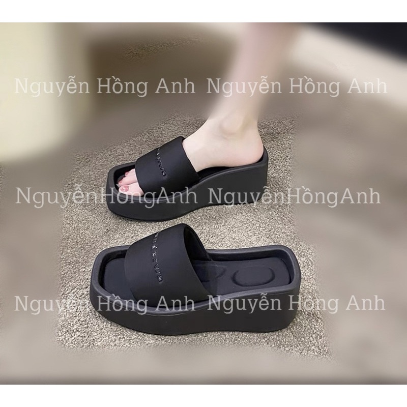 dép đế xuồng đế lõm quai ngang (đế bánh mì cao 7p) mẫu mới siêu hot cho nữ W189