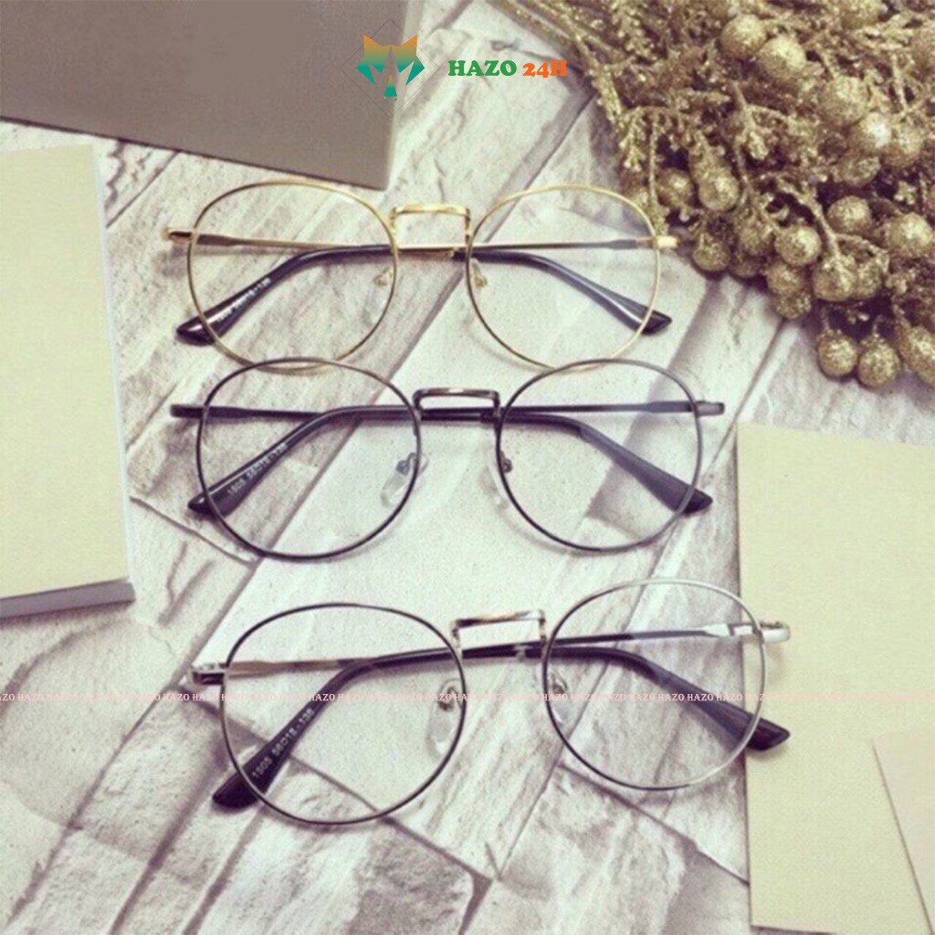 Mắt Kính Gọng Cận Ngố Form Tròn Nobita K09 Siêu Dễ Thương - Hazo