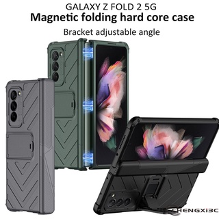 Dành cho Ốp điện thoại Samsung Galaxy Z Fold 2 2020 có bản lề và vỏ Fold5432 có chân đế và nắp Fold2345