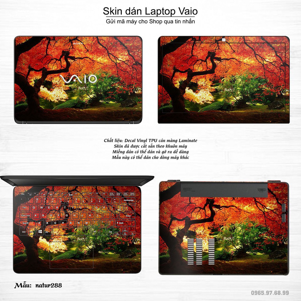 Skin dán Laptop Sony Vaio in hình thiên nhiên nhiều mẫu 11 (inbox mã máy cho Shop)