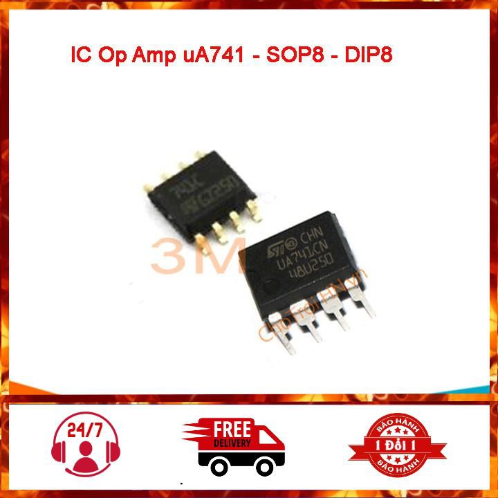 [NEW] Ic Khuếch Đại Thuật Toán Op Amp uA741