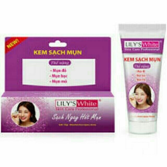 Kem Sạch Mụn Lily’s White- Thể nặng