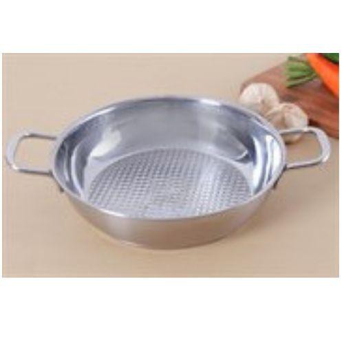 Nồi lẩu inox cao cấp 3 đáy,bếp từ Fivestar Standard 24cm nắp kính.Tặng 2 vá canh inox