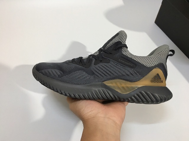 [FullBox &amp;Bill] Giày Alphabounce Grey Carbon (xám gót vàng) Cực HOT Chuẩn Form