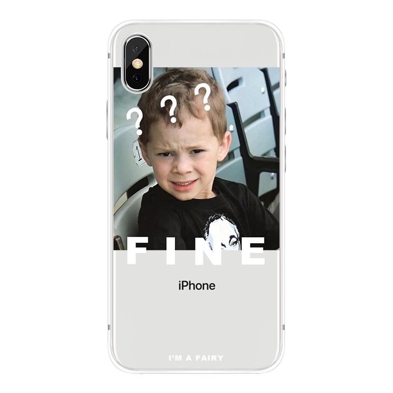 Ốp lưng TPU in hình vui nhộn cho iPhone X XR XS XSMAX 6 6s 7 8 Plus | BigBuy360 - bigbuy360.vn