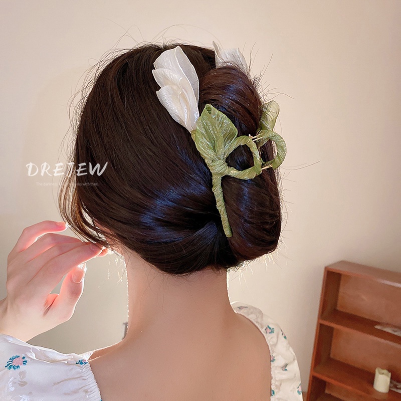 DREJEW Kẹp tóc hoa tulip nhỏ xinh phong cách mori thời trang