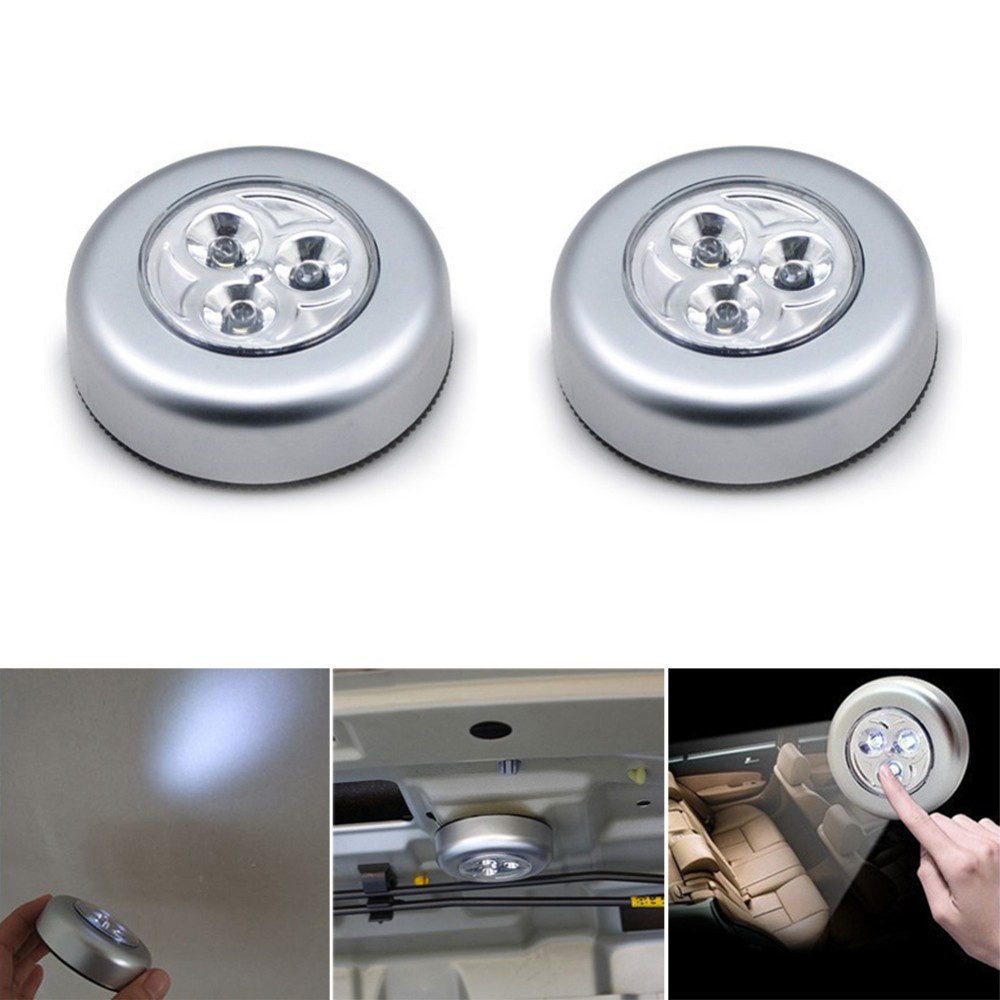 Đèn LED Mini Cảm Ứng Không Dây Tự Dính Gắn Tủ Bếp / Cầu Thang / Hành Lý