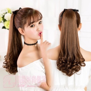 Tóc cột soăn lọn đuôi cao cấp bao đẹp 48 cm