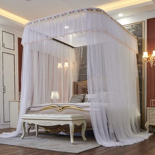 Màn (mùng ) khung ròng rọc cao cấp không khoan tường EASY DREAM -có dây kéo - chiều cao 2m25 khung inox không gỉ