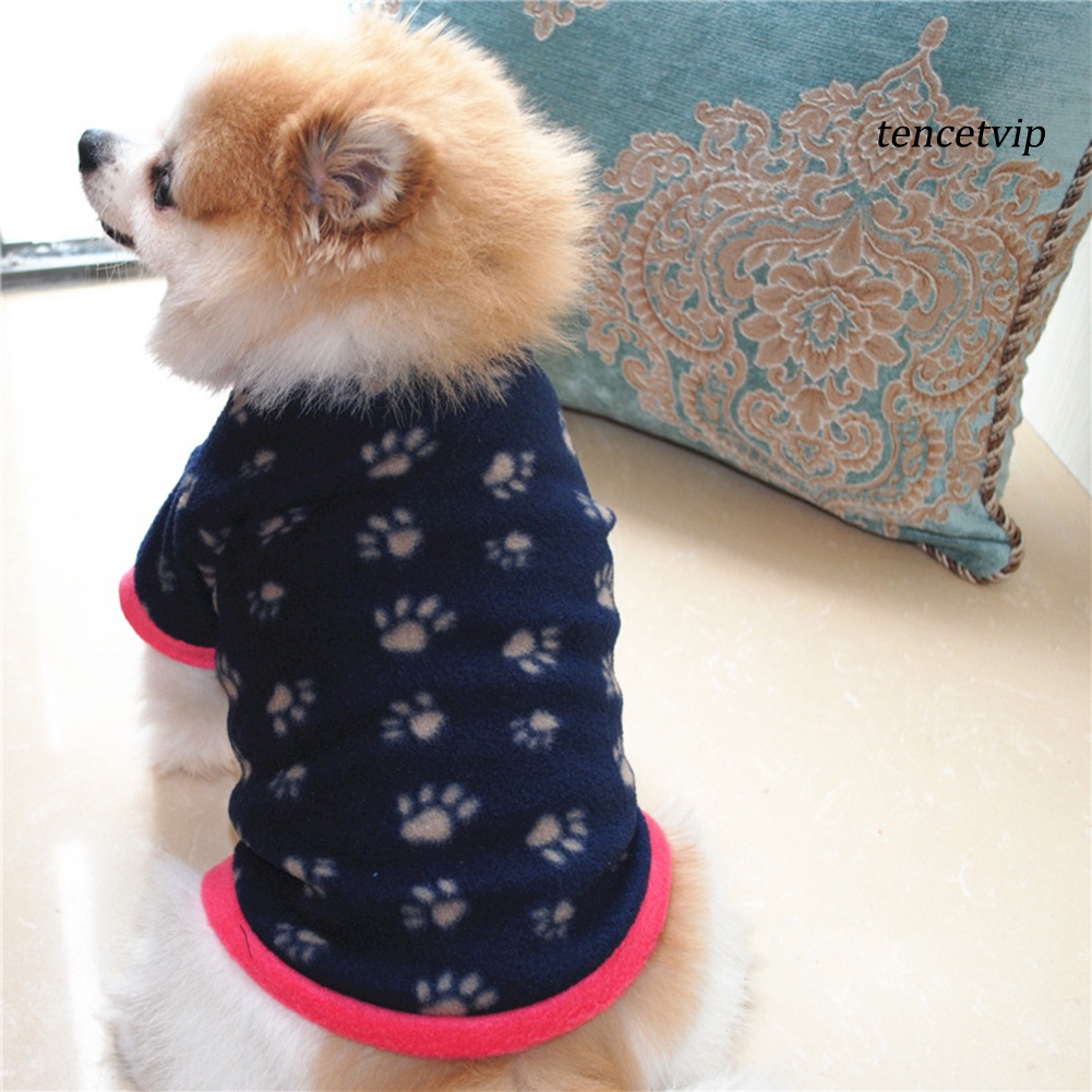 Áo thun giữ ấm in họa tiết móng vuốt cún cưng