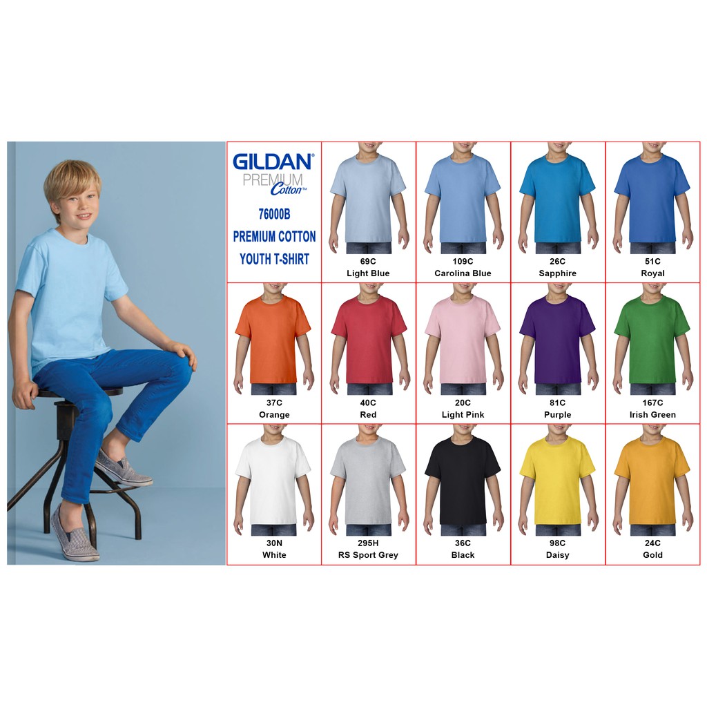 Áo thun trơn cotton nhập khẩu cho bé