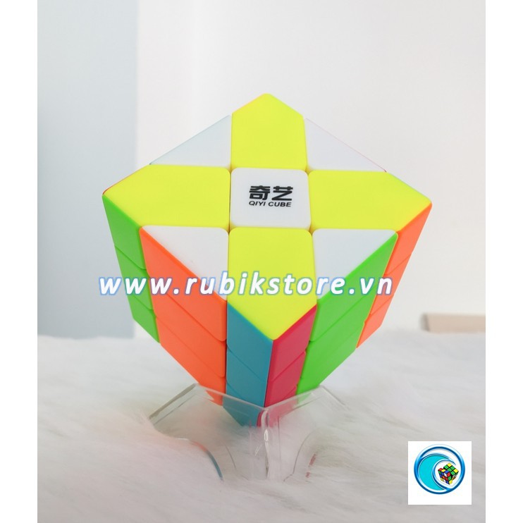 Đồ chơi Rubik biến thể QiYi 3X3 Fisher Cube Black/Stickerless
