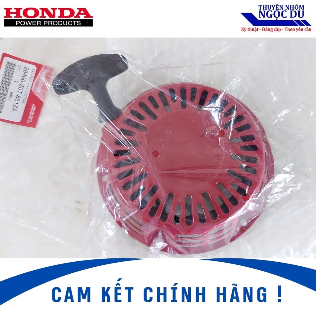 Bộ Mặt Giật Honda GX160 GX200, Móc Vuông,  28400-Z4M-801ZB, Dùng Cho Động Cơ Xăng Honda