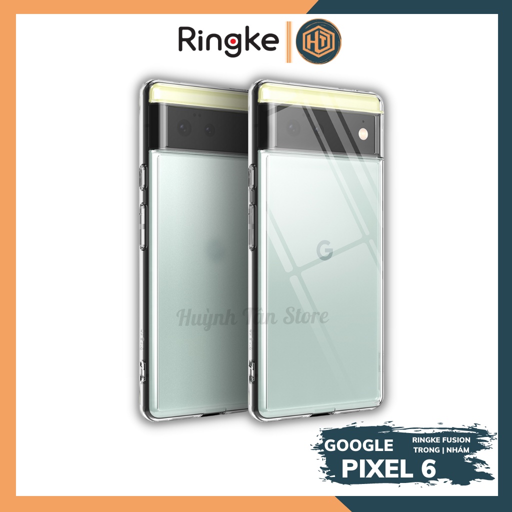 Ốp lưng điện thoại Google Pixel 6 trong suốt,nhám mờ chống sốc Ringke Fusion chính hãng Korea bảo vệ camera