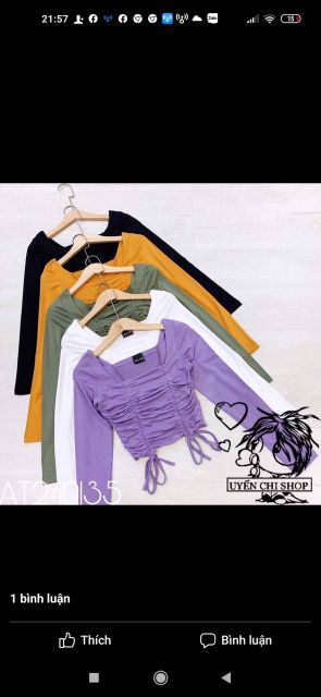 Áo len đá rút dây (kèm ảnh thật)