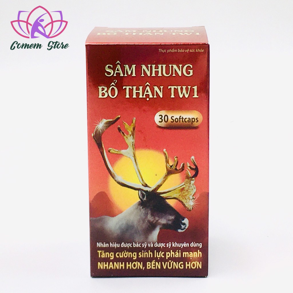 SÂM NHUNG BỔ THẬN TW1 HỘP 1 LỌ 30VIÊN BỔ SUNG VITAMINTỐT CHO CƠ THỂ