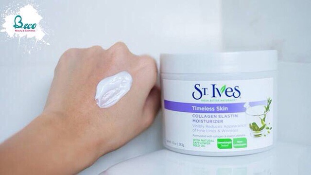 Kem dưỡng ẩm St.Ives Timeless Skin Collagen Elastin Facial Móiturize 283g