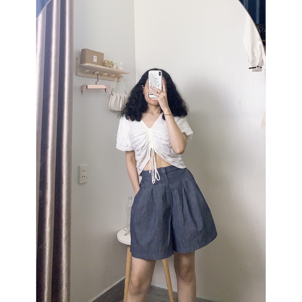 QUẦN SHORT VẢI HÃNG E.ARTH SIZE M, [QN58] - 2&T WEAR, 2HAND, SECONHAND,SI TUYỂN CHỌN NHẬT HÀN