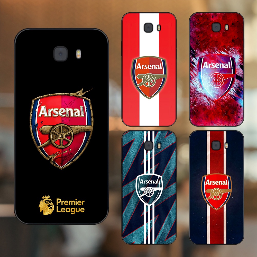 Ốp lưng Samsung C9 Pro viền đen in hình Arsenal FC