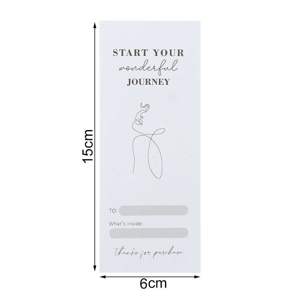 Set 50 miếng dán trang trí in chữ Thank You 6*15cm đa năng