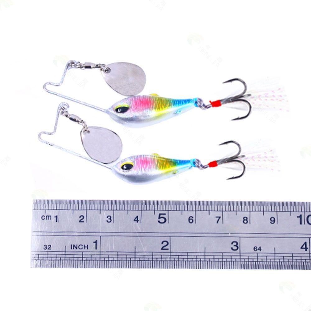 Mồi Câu Cá Giả Bằng Kim Loại 15g / 20g Có Móc Xoay Tiện Dụng