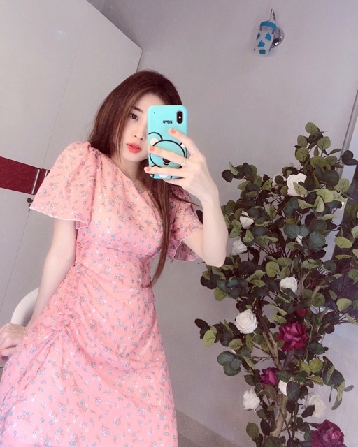 Đầm dây rút tay loe (hình thật+video) | BigBuy360 - bigbuy360.vn