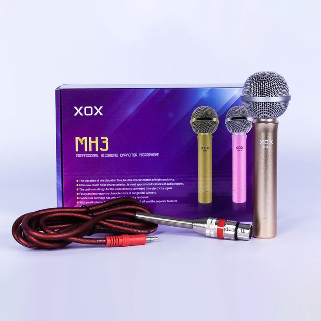 Micro thu âm XOX MH3 cho karaoke và biểu diễn