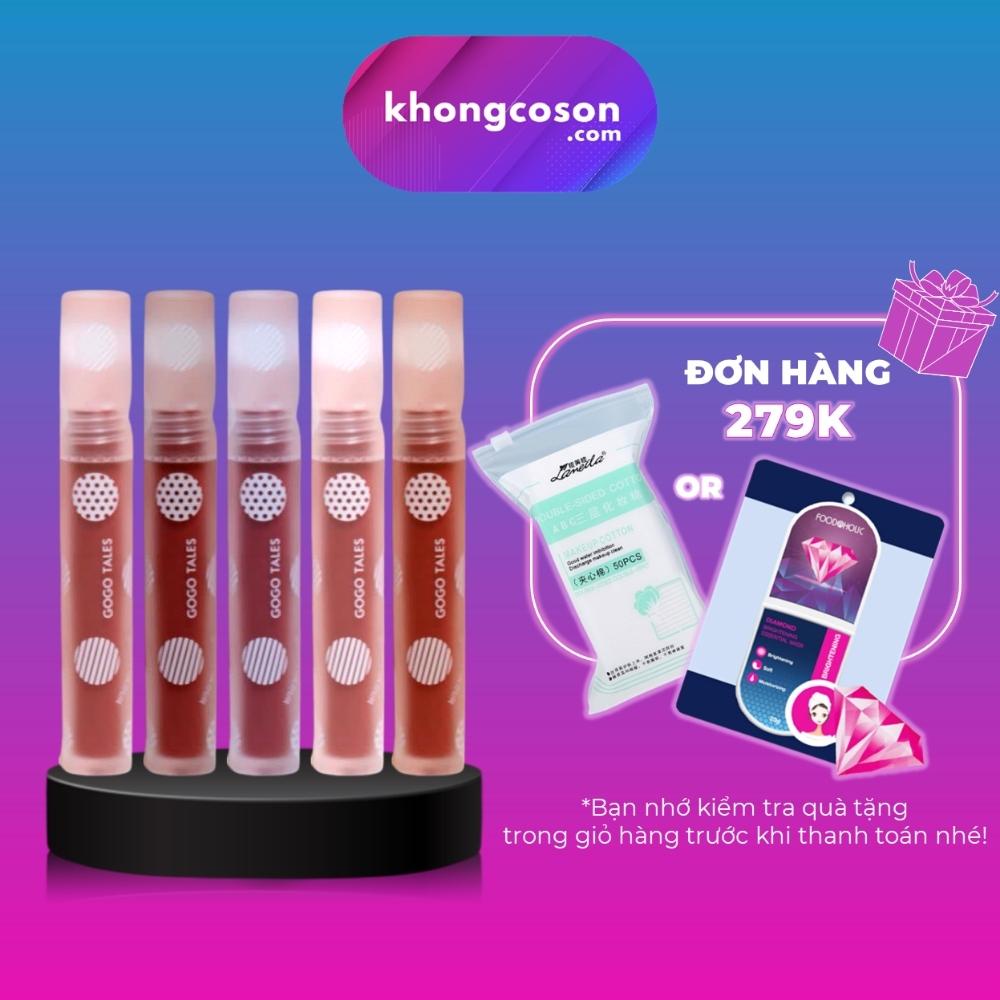 Son Kem Tint Bóng Đá Băng Gogo Tales Mềm Môi, Căng Mọng Gogo Tales Ice Transparent Mirror Lipgloss GT240 - Khongcoson