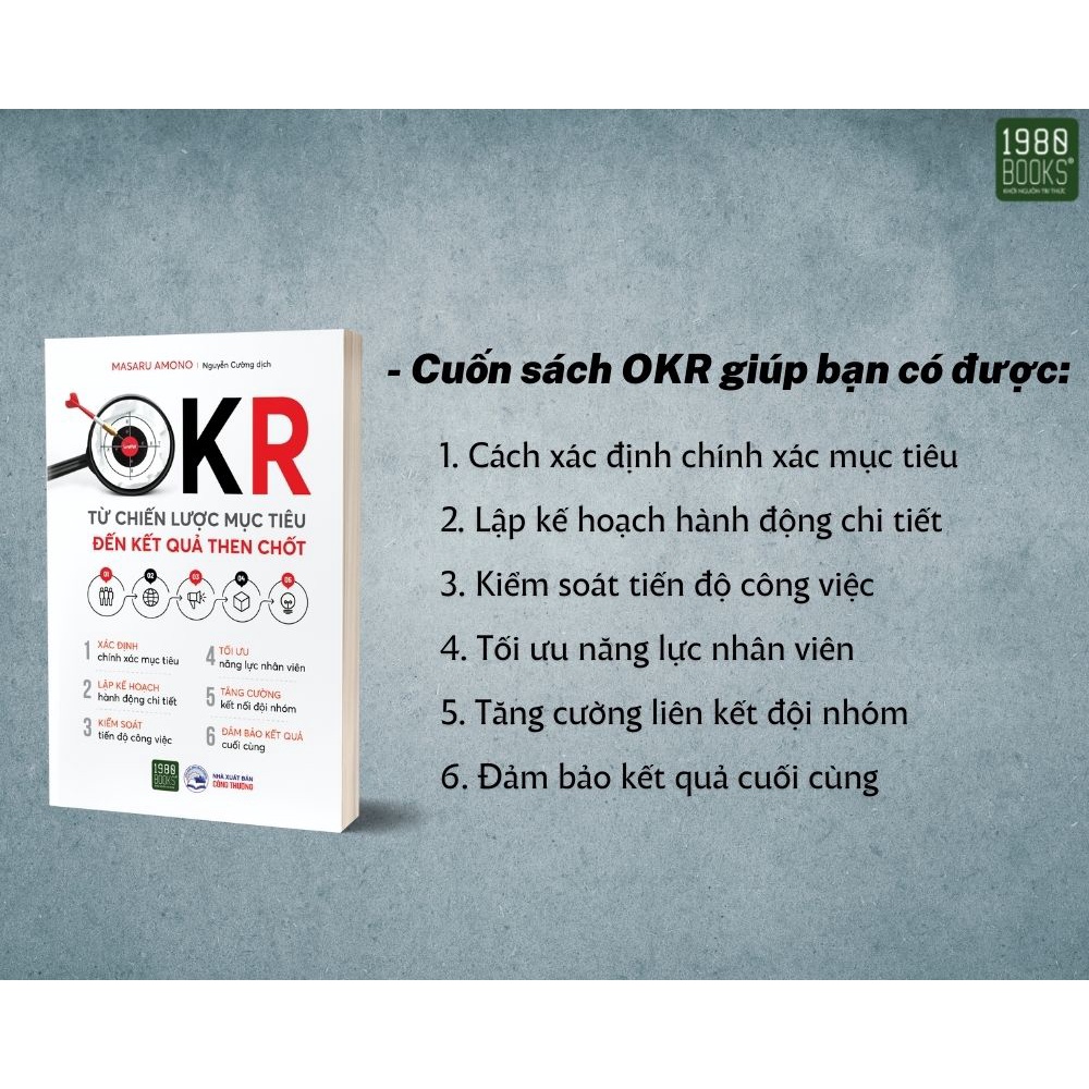 Sách - OKR – Từ chiến lược mục tiêu đến kết quả then chốt - 1980Books