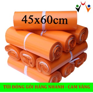 [ĐỘC NHẤT]Màu cam 45x60cm Túi đóng hàng có sẵn keo dán, đóng gói tiện lợi, tiết kiêm