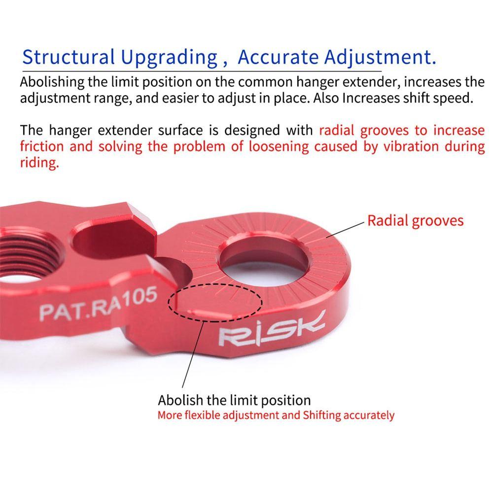 Móc Treo Cùi Đề Xe Đạp Mở Rộng Màu Đen / Đỏ