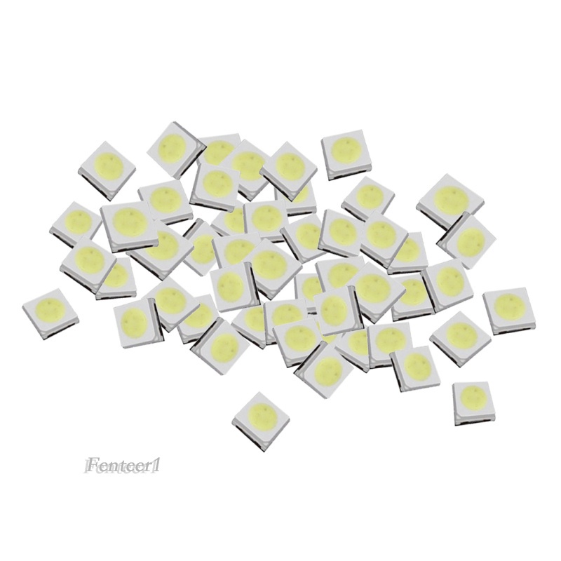 1 [Fenteer1] Set 50 Đèn LED Diode Ánh Sáng Trắng 3535 1W 3V Công Suất Cao SMD