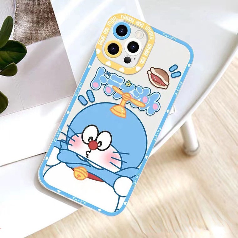 Ốp Điện Thoại Silicon Mềm Trong Suốt In Hình Doraemon Cho Iphone 13 12 11 Pro MAX X XR XS MAX 6 7 8 Plus