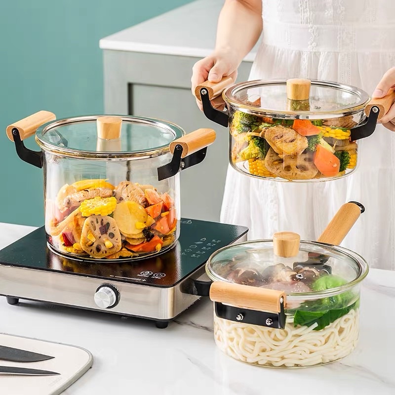 Bộ nồi thuỷ tinh Bắc Âu chịu nhiệt cao