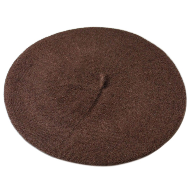 Mũ Beret Phẳng Giữ Ấm Mùa Đông Phong Cách Họa Sĩ Cổ Điển Thanh Lịch Dành Cho Bạn Nữ