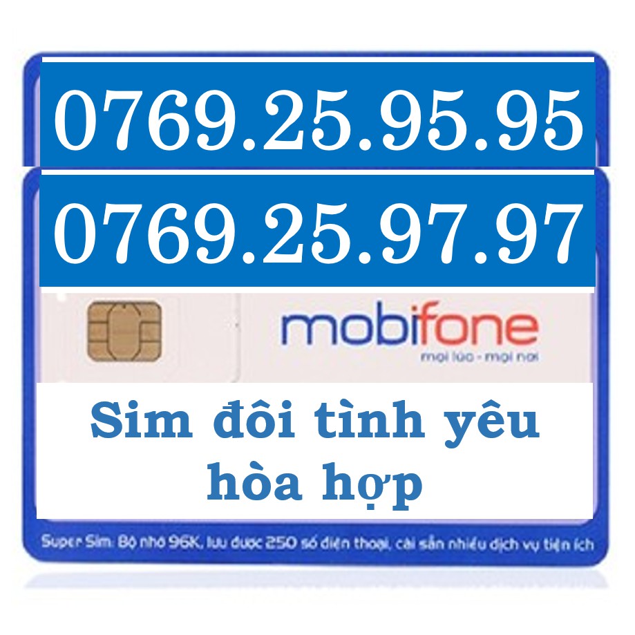 💎 Sim mobi sim cặp đôi tình nhân- cặp đôi tình bạn