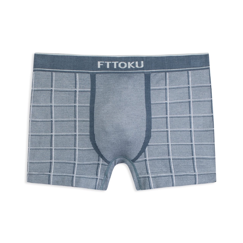 Quần lót nam dáng boxer OKU họa tiết caro vải sợi tre Bamboo kháng khuẩn chống mùi hôi W902