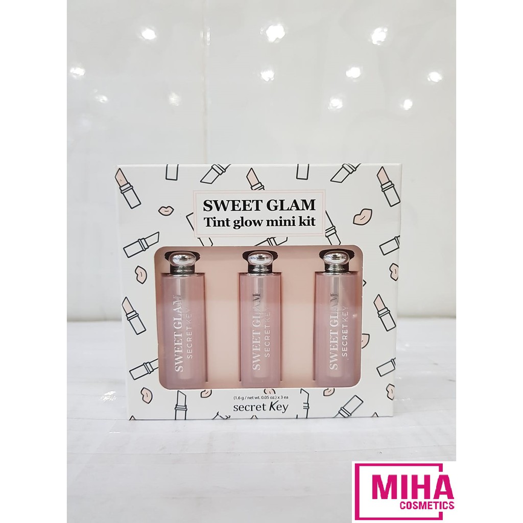 Bộ 3 Cây Son Dưỡng SECRET KEY SWEET GLAM Hàn Quốc