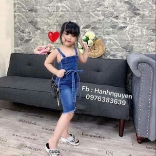 Đầm jeans bé gái