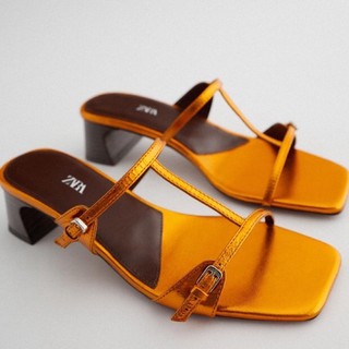 (Hàng order ). Guốc Zara 2 màu da rắn + cam 💖💖