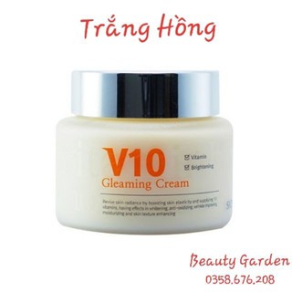 Kem V10 Skinaz ♥Free ship♥ Dưỡng Trắng Da Giảm Nám Tàn Nhang ngăn ngừa lõa hóa