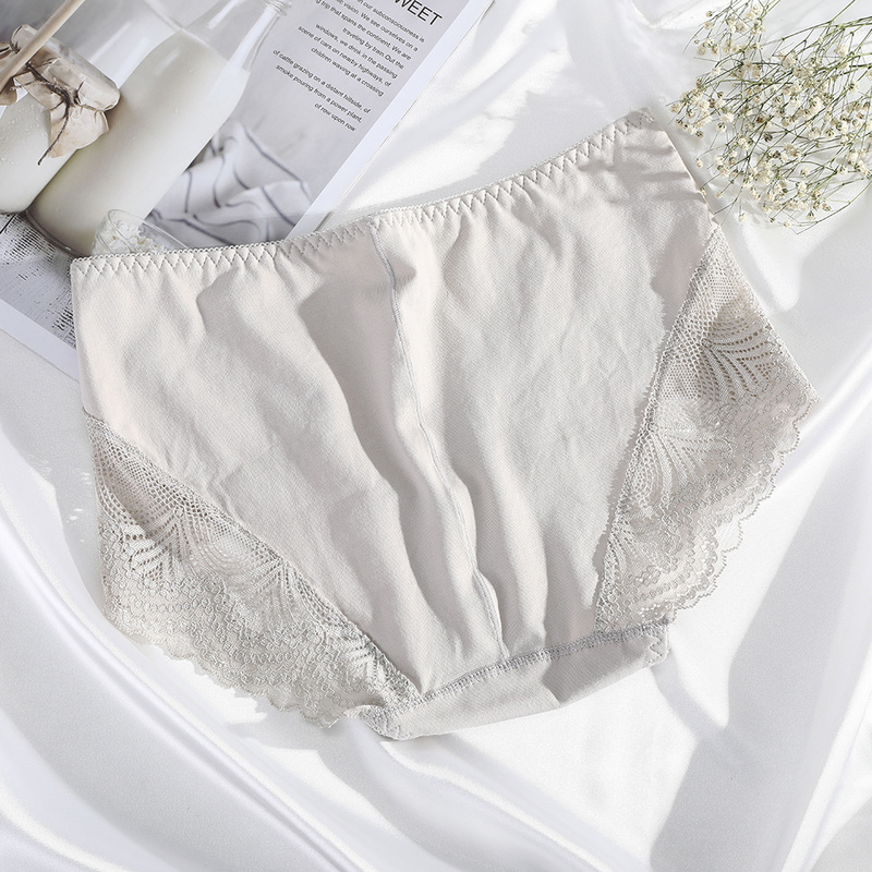 Quần lót LEVAO cotton eo trung màu đơn sắc thời trang thoải mái cho nữ